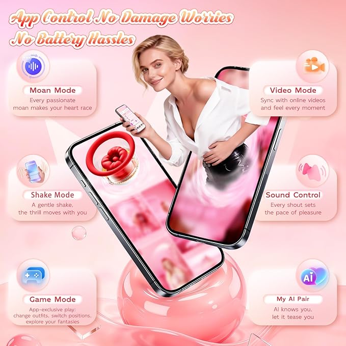 🌹Mind-Blowing 12-in-1 AI Rose Sucker & Vibrator: 9 Intense Patterns + 3 Orgasm-Inducing Suction Modes for Clit, Nipple & Anal Ecstasy⚡ The Ultimate Hands-Free Self-Care Toy for Women🔥